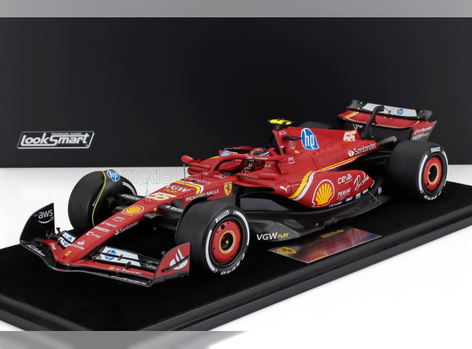 FERRARI SF-24 #55 Team Scuderia Ferrari 3rd Monaco GP Carlos Sainz (2024), red/black