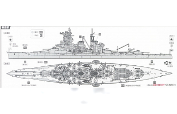 Сборная модель IJN Battleship Haruna (1944/Battle of Leyte Gulf)