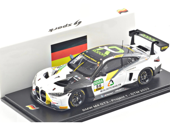 BMW 4-series M4 Gt3 №56 Project Dtm (2023) Sandro Holzem, White Black
