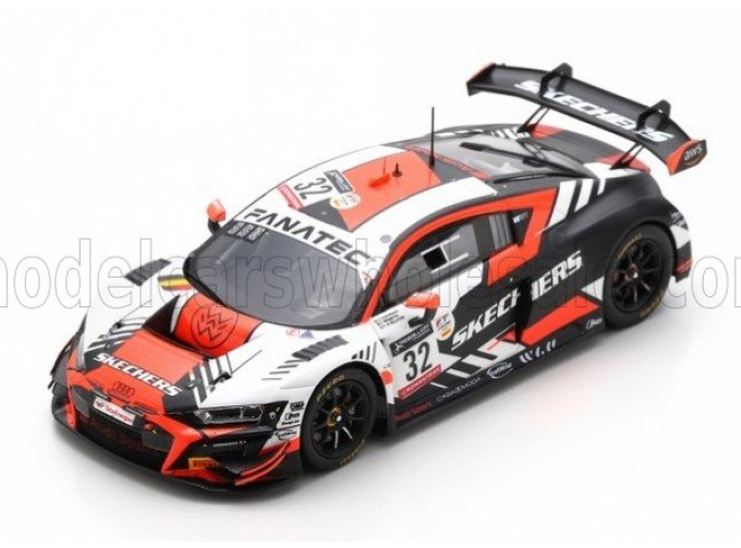 AUDI R8 Lms Gt3 Team Wrt №32 24h Spa (2022) D.Vanthoor - K.Van Der Linde - C.Weerts, Orange White Black