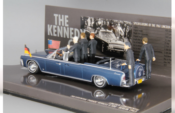 LINCOLN Сontinental Presidental Parade Vehicle X-100 Berlin (1963) J.F.Kennedy/W.Brand/K.Adenauer, blue