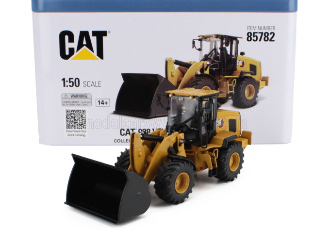 CATERPILLAR Cat938 Ruspa Gommata - Scraper Tractor Wheel Loader, Yellow Black