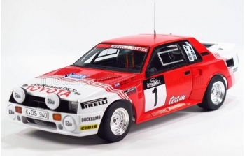 Сборная модель TOYOTA Celica Twin-cam Turbo N1 Rally Haspengouw (1985) F.Gallagher - J.Kankkunen