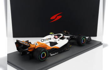 McLAREN F1  Mcl60 Team Mclaren №4 Monaco Gp (2023) Lando Norris, White Orange Black