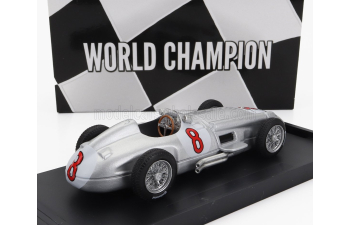 MERCEDES-BENZ F1 W196 №8 World Champion Winner Dutch Gp (1955) Juan Manuel Fangio, Silver