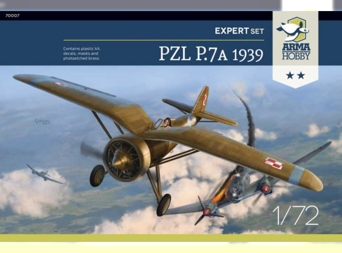 Сборная модель PZL P.7a Expert Set 1939