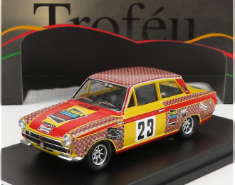 FORD Lotus Cortina 23 Touring Car Championship Sweden (1968) E.berger, Red Yellow