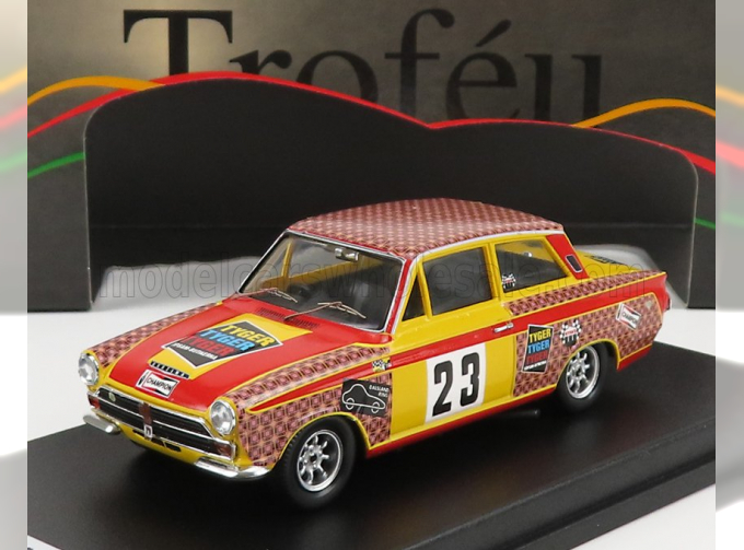 FORD Lotus Cortina 23 Touring Car Championship Sweden (1968) E.berger, Red Yellow