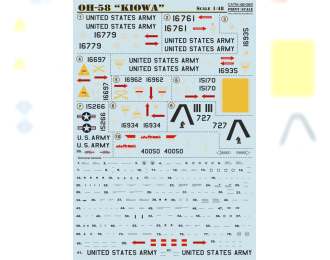 Декаль Kiowa Helicopter Part 1