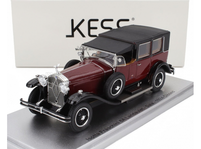 ISOTTA FRASCHINI Tipo 8a Landaulet Sala Semiconvertible Closed (1924), Bordeaux Black