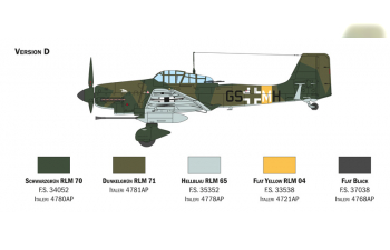 Сборная модель JUNKERS Ju-87b Airplane Stuka Kanonenvogel Military 1935