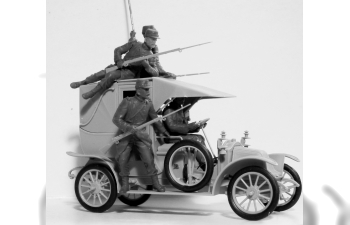 Сборная модель Французская пехота на марше (1914 г.)