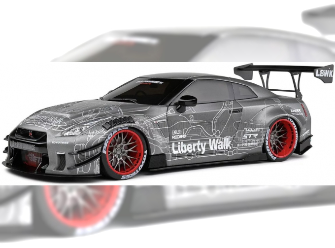 NISSAN Gt-r (r35) Liberty Walk Body Kit 2.0 Coupe (2020), Black White