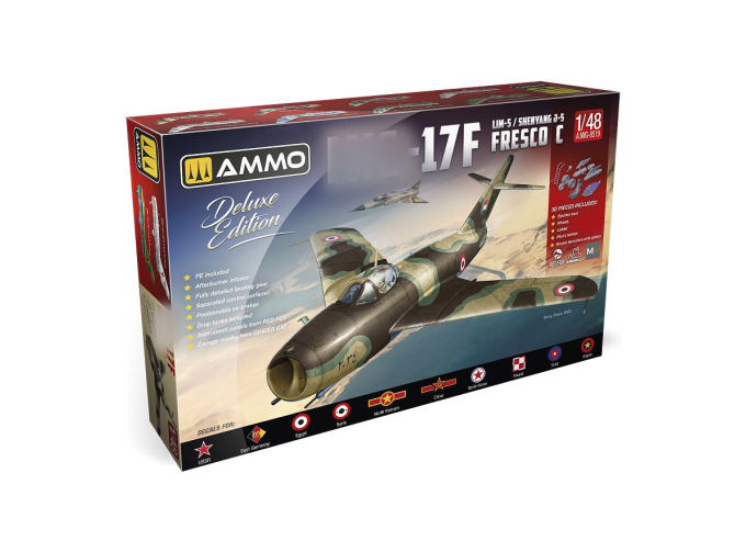 Сборная модель Советский истребитель MiGG-17F/LIM-5/Shenyang J-5 DELUXE EDITION