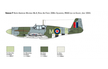 Сборная модель NORTH AMERICAN P-51a Mustang Airplane Military 1941