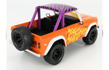 FORD Bronco With Macho Man Randy Savage Figure 1973, Orange