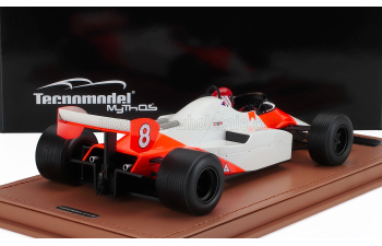 McLAREN F1 Mp4/1c №8 Monaco Gp (with Pilot Figure) With Rain Tires (1983) Niki Lauda, White Red