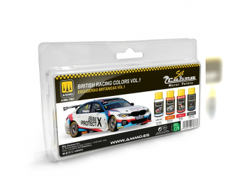 Набор акриловых красок Cobra Motor Британские гоночные цвета, том 1 / British Racing Colors Vol.1 Set