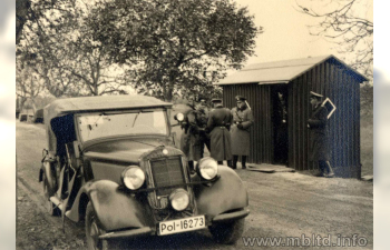 Сборная модель Немецкий полицейский автомобиль (версия 1937)