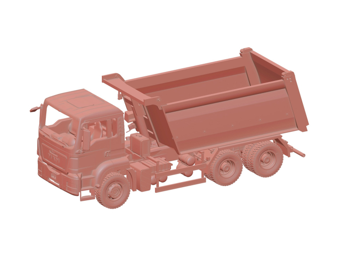 Сборная модель MAN 6х4 с надстройкой самосвальной БЦМ