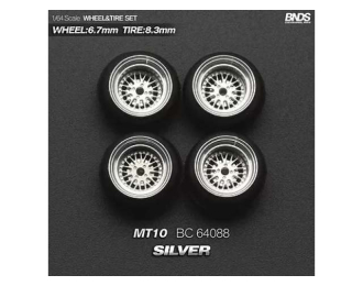 Alloy Wheel & Rim set, silver/chrome