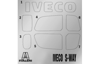 Сборная модель IVECO FIAT S-way Tractor Truck Abarth 2-assi 2022