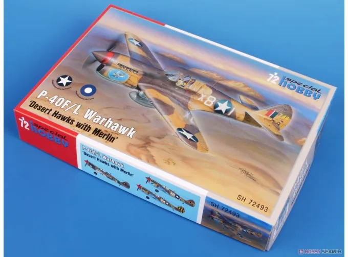 Сборная модель P-40F/L Warhawk 'Desert Hawks With Merlin'