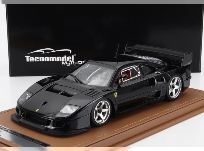 FERRARI F40 Lm Press Version (1996) - With 5 Spoke Silver Rims, Gloss Black