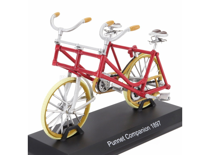Велосипед для двоих Punnet Companion Bicycle (1897), красный / бежевый