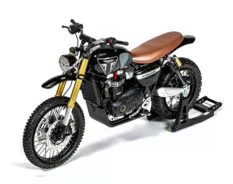 TRIUMPH Scrambler 1200XE (2019), black/brown