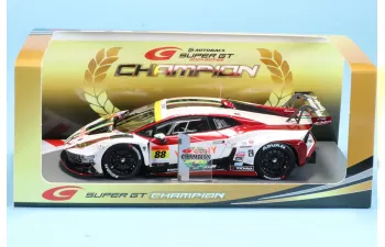 LAMBORGHINI Lamborghini Gt3 Team Jloc №88 Champion With Pit Board Gt300 Class Super Gt (2024) Takashi Kogure - Yuya Motojima, White Red Black