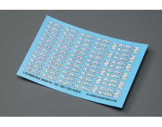 Декаль Номерные знаки РФ - ГОСТ 50577 (без флага)