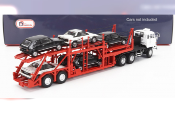 MITSUBISHI Fuso Fv Truck Car Transporter - Cars Not Included, Red White