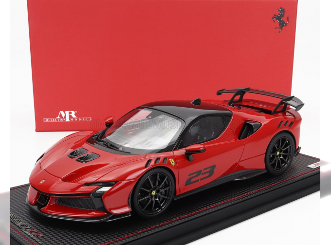 FERRARI Sf90 Xx Stradale №23 (2024) - Con Vetrina - With Showcase, Rosso Corsa - Red Black