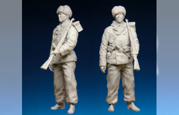 Сборная модель немецкий пехотинец (зима)