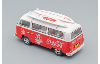 VOLKSWAGEN T1 Minibus Coca-cola With Surfboard 1961, White Red