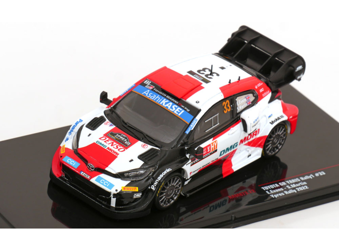 TOYOTA Yaris Gr Rally1 Team Toyota Gazoo Racing Wrt N33 2nd Rally Ypres (2022) Elfyn Evans - Scott Martin, White Red Black