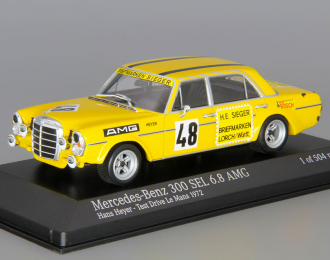 MERCEDES-BENZ 300 SEL 6.8 AMG Hans Heyer Test Drive Le Mans (1972), yellow