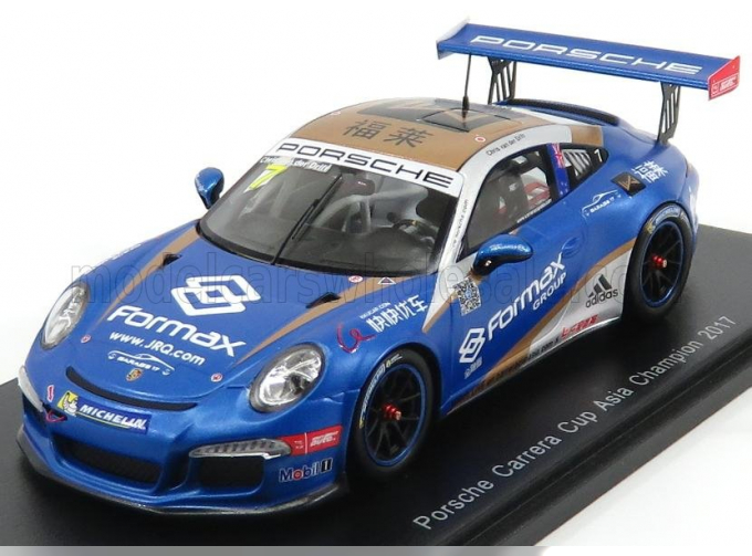 PORSCHE 911 991 GT3 №7 Champion Porsche Carrera Cup Asia (2017) V.der Drift, Blue