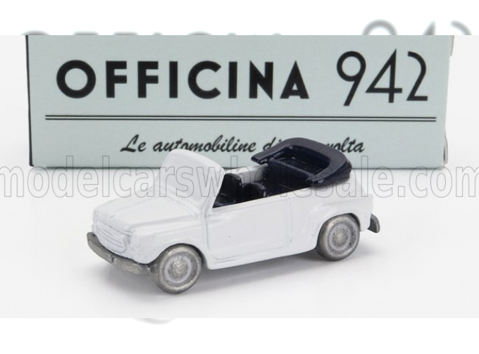 FIAT 600 "maggiolina" Carrozzeria Francis Lombardi Cabriolet Open (1958), White