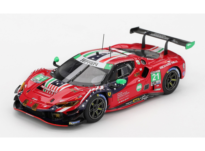 FERRARI 296 gt3 3.0l Turbo V6 Team AF Corse №21 IMSA 24h Daytona (2025) Kei Cozzolino - Simon Mann - Alessandro Pier Guidi - Lilou Wadoux