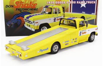 DODGE D-300 Truck Ramp Car Transporter The Snake (1970), Yellow