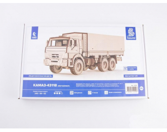Сборная модель Камский грузовик грузовик 43118 бортовой (Рестайлинг) (клей в комплекте)