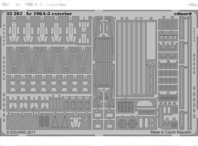 Фототравление для Ar 196A-3 exterior