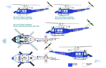 Сборная модель Вертолет AB 412 ARMA DEI CARABINIERI