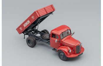 MERCEDES-BENZ L3500 Tipper Truck "Kohlen", brown red