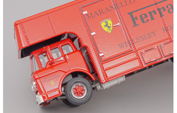 (Уценка!) FORD C-Type Truck F1 Ferrari Car Transporter Uk Maranello Concessionaries Ltd, red