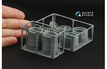 Сопла двигателей Су-30СМ (в форсажном режиме) (Звезда)