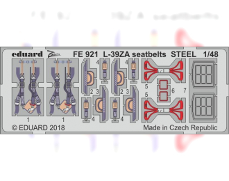 Фототравление для модели L-39ZA seatbelts STEEL