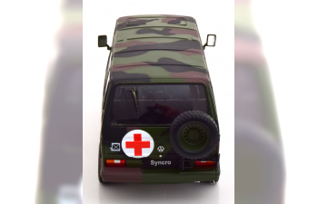 VOLKSWAGEN T3 Syncro Bus German Army Ambulance (1987), camouflage